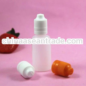 sterilized easy squeeze bottle 30ml with dropper with childproof tamper cap braille triangle blind m