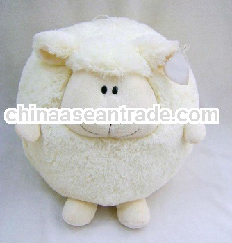 super soft plush cushion with sheep