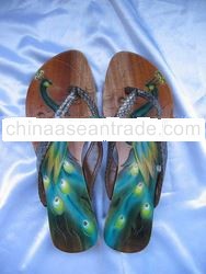 Wooden Sandal Merak Jepit