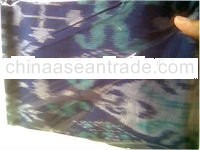 KAIN TENUN IKAT MOTIF BALI WARNA BIRU