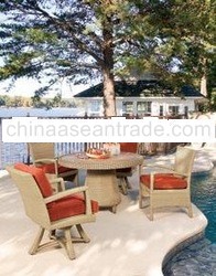 Synthetic Rattan Furniture Set w/ 4 chairs