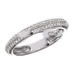 Ladies' Knife Edge Pave Diamond Eternity Band .65cttw Jewellery