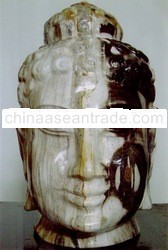 Petrified wood sculpture Buddha