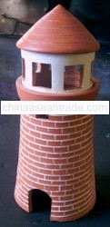 Pottery Light House Lantern