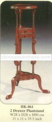 2 Drawer Planstand Mahogany Indoor Furniture.