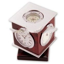 Piano Finish Swivel Clock