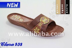 Sandal printed cheap PVC rubber non slippery light