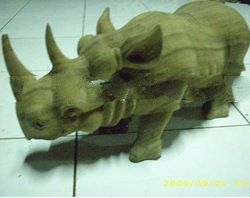 Wooden Rhino