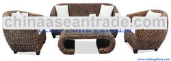 Rattan Hyacinth Club Sofa Set