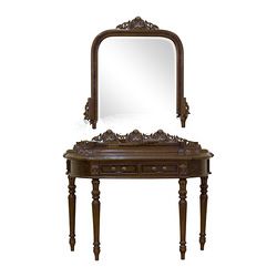Inlaid San Benito Dressing Table with Mirror