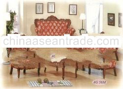 Teak Sofa Set Classic Design Kembang Mayang Indoor Furniture.