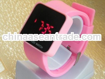 touch screen watch 3 years battery life led silicone watch