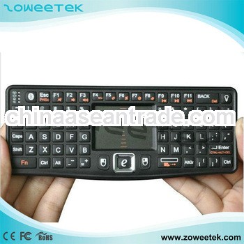 touch screen wireless keyboard and backlit