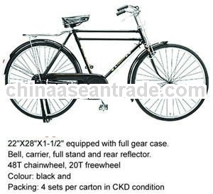 traditional old style utility 28 bicycle/ traditional bicycle