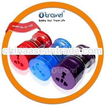 travel adapter sockets with eu/aus/us/uk plugs for using in more than 150 countires