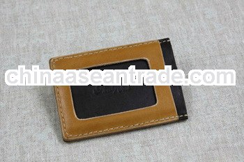 travel in style brown leather card holder