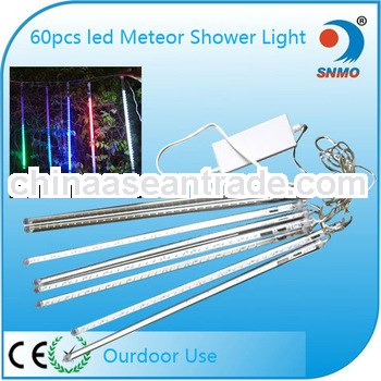 tree decoration meteor shower shooting star led light