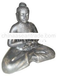 Buddha Candleholder Terracotta