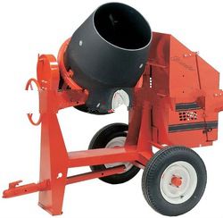 Crown C6 PE1 6 cu ft Cement Mixer Poly 1HP Electric Engine