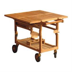 Teak Garden Furniture - Cannock Serving Trolley