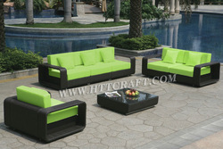 Pvc rattan sofa set