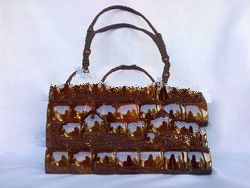 Coconut Shell Handbag 4x7 Rope Handle