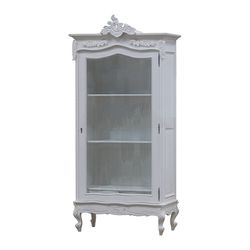 White Display Cabinet With Door