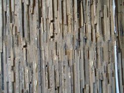 recycled teak wall panel