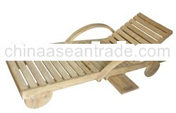 Teak Outdoor Furniture - Dominique Sun Lounger by PT Segoro Mas Solo