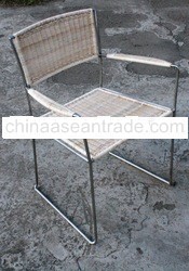 natural rattan stainless steel chair