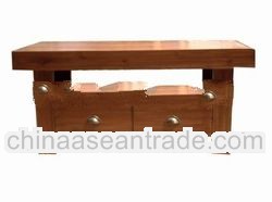 Coffee Table with Plywood in Top - Wooden Coffee Table with Drawers