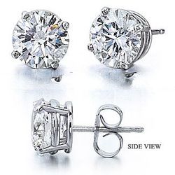 These Radiant Diamond Studs Glisten And Gleam In An Energetic And Sparkling Fashion.