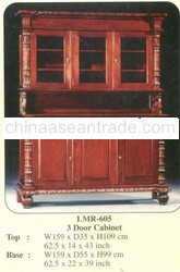 3 Door Cabinet Mahogany Indoor Furniture.