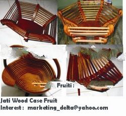 jati wood case fruit