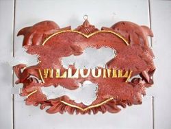 SIGNAGE WITH BIG HEART AND DOLPHIN