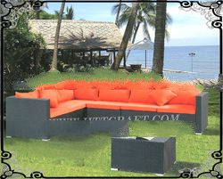 Pvc rattan sofa set