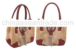 Shawn calf-fur tote bag