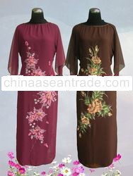 Chiffon Georgette Hand Painted Abaya