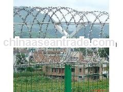 use razor blade barbed wire for decorative flower garden wire mesh fencing