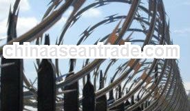 use razor blade barbed wire for wire green flower bed fence