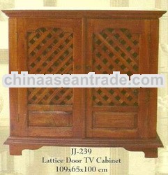 Lattice Door Tv Cabinet