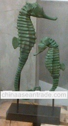 Antique Imitation Wooden Decorative Sea Horse