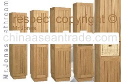 Alicante Column Cupboard, Teak Wooden Bathroom Furniture