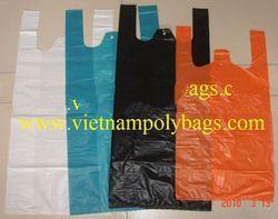 Vest carrier poly plastic bag made in 