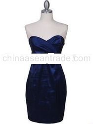 Royal Exotic Blue cocktail gown