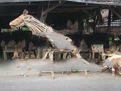 Horse statue and many other staute from wood