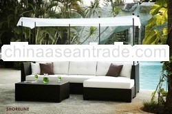 Shoreline Rattan Plastic Sofa