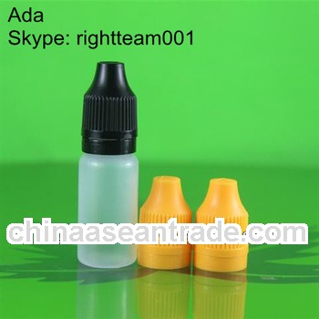 vapor liquid bottles with childproof and tamper safety cap long tip