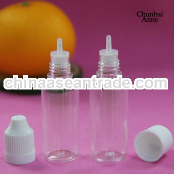 vapor liquid dropper pet 20ml drop bottle with long tip TUV/SGS certificate