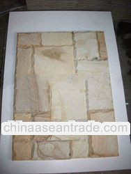 Natural Square French Pattern Yellow Honed Limestone Wall Tile for Floor